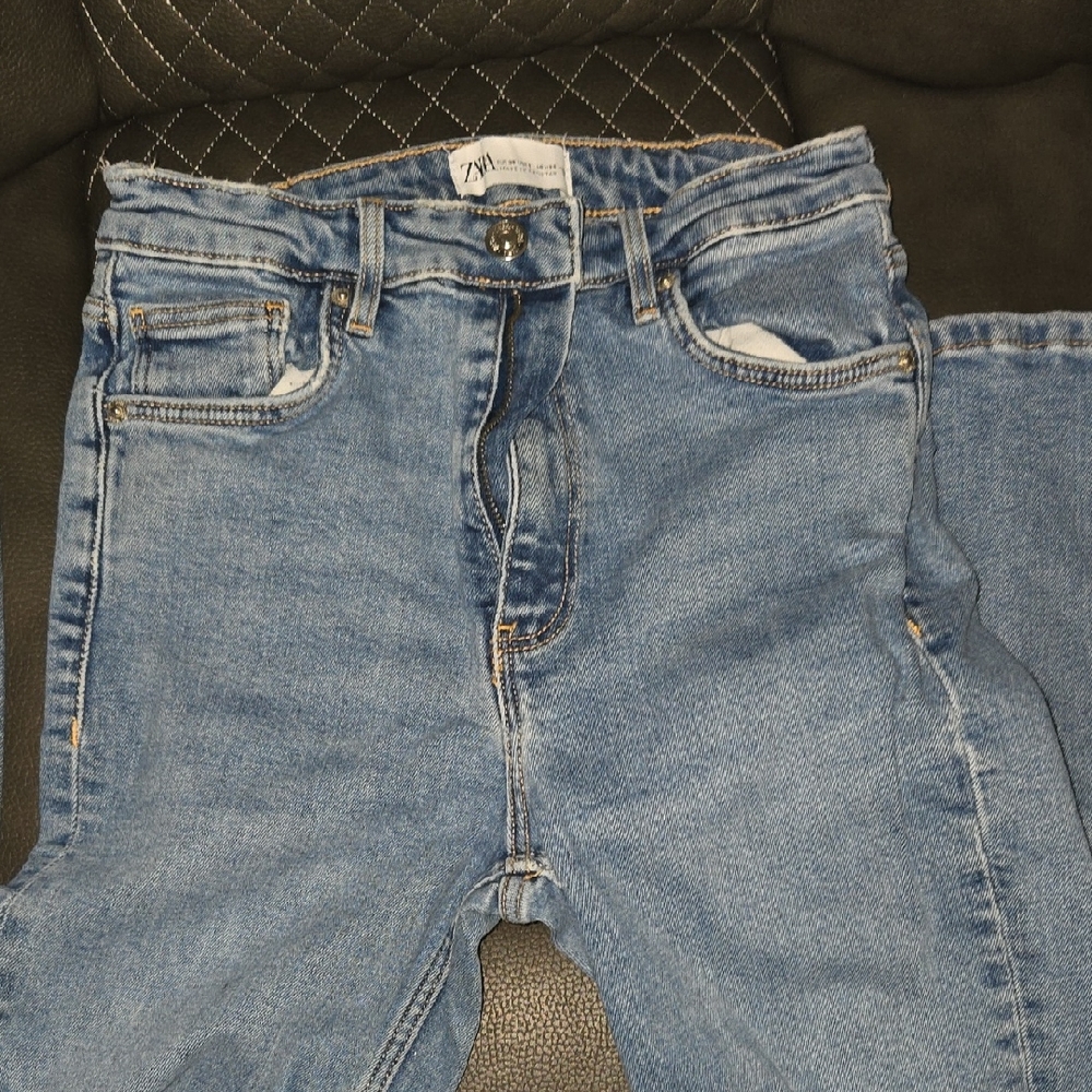 Zara Light Blue Denim Pants